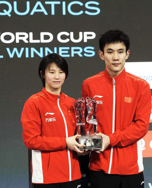 最優秀選手賞の中国選手たち（World Aquatics公式インスタより）